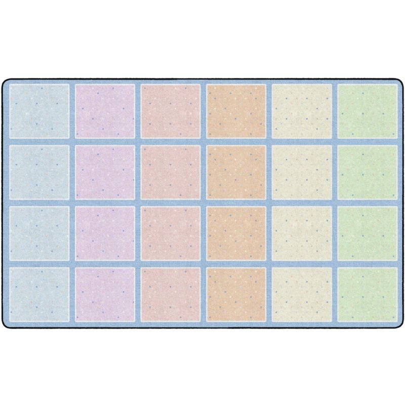Pastel Happy Squares Seating Rug