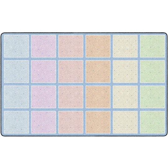 Pastel Happy Squares Seating Rug