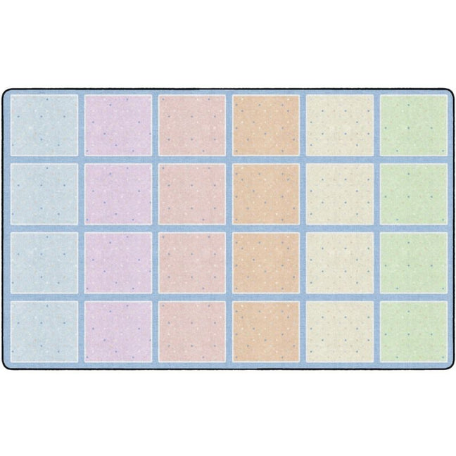 Pastel Happy Squares Seating Rug