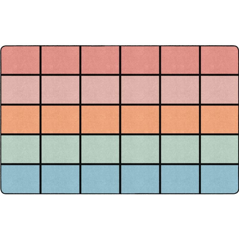 Pastel Horizon Classroom Seating Rug