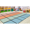 Pastel Horizon Classroom Seating Rug - Factory Second