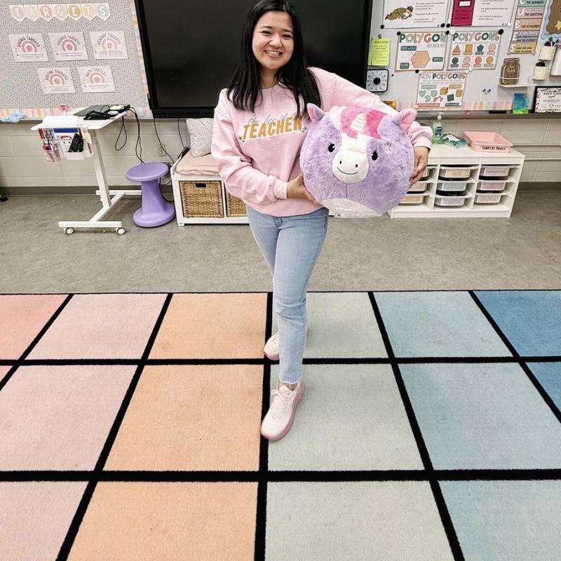 Pastel Paradise Classroom Seating Rug