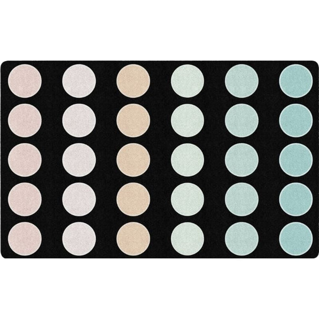 Pastel Paradise Dots Classroom Seating Rug