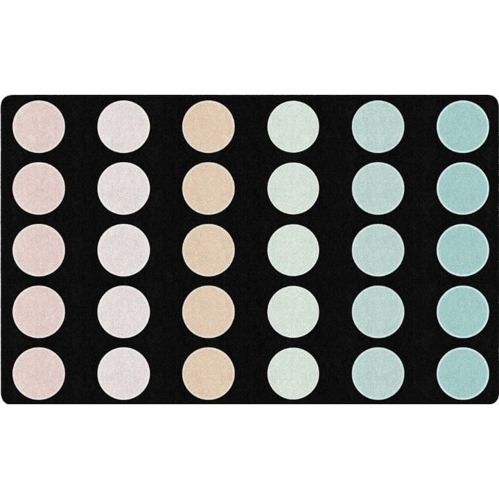 Pastel Paradise Dots Classroom Rugs for Cozy Learning Spaces