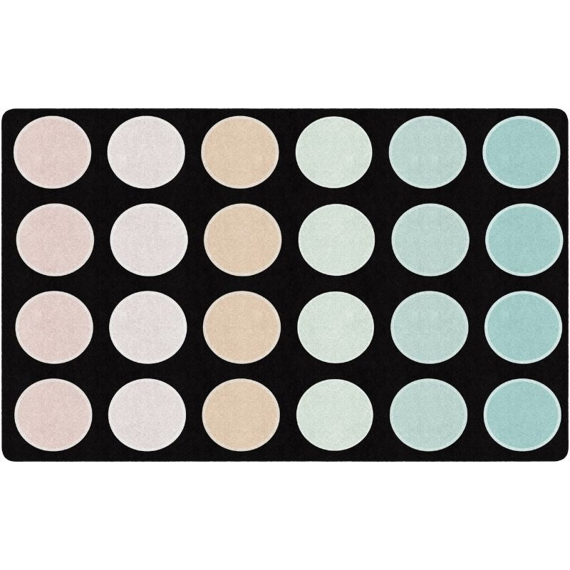 Pastel Paradise Dots Classroom Seating Rug