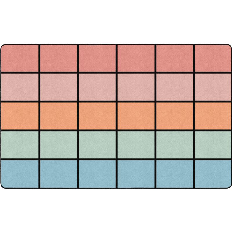 Pastel Paradise Horizon Clasroom Seating Rug