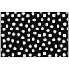 Picasso White Dots on Black Classroom Rug