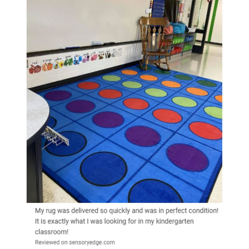 Seating Circles Classroom Rug - Factory Second