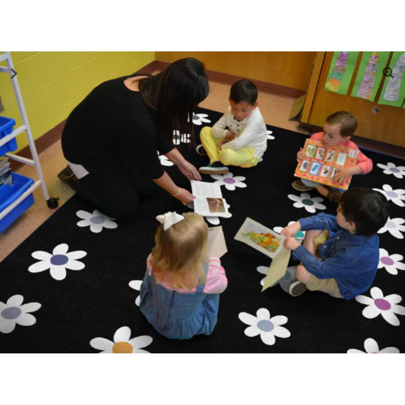 Pocketful of Daises Sit Spot Rug
