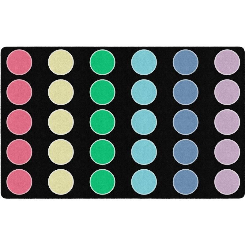 Pop of Color Dots Classroom Rug