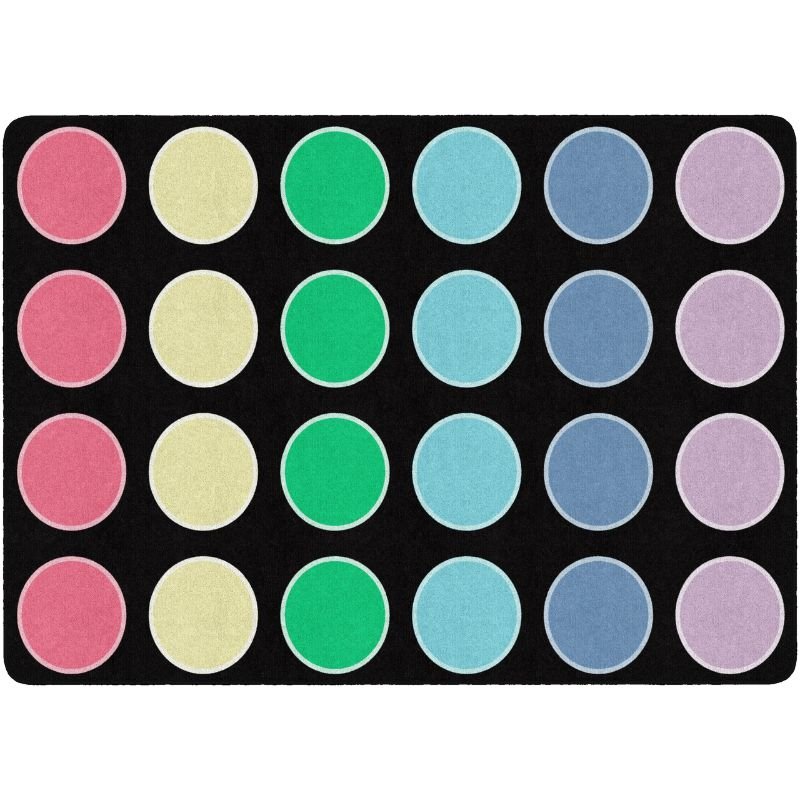Pop of Color Dots Classroom Rug