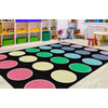 Pop of Color Dots Classroom Rug