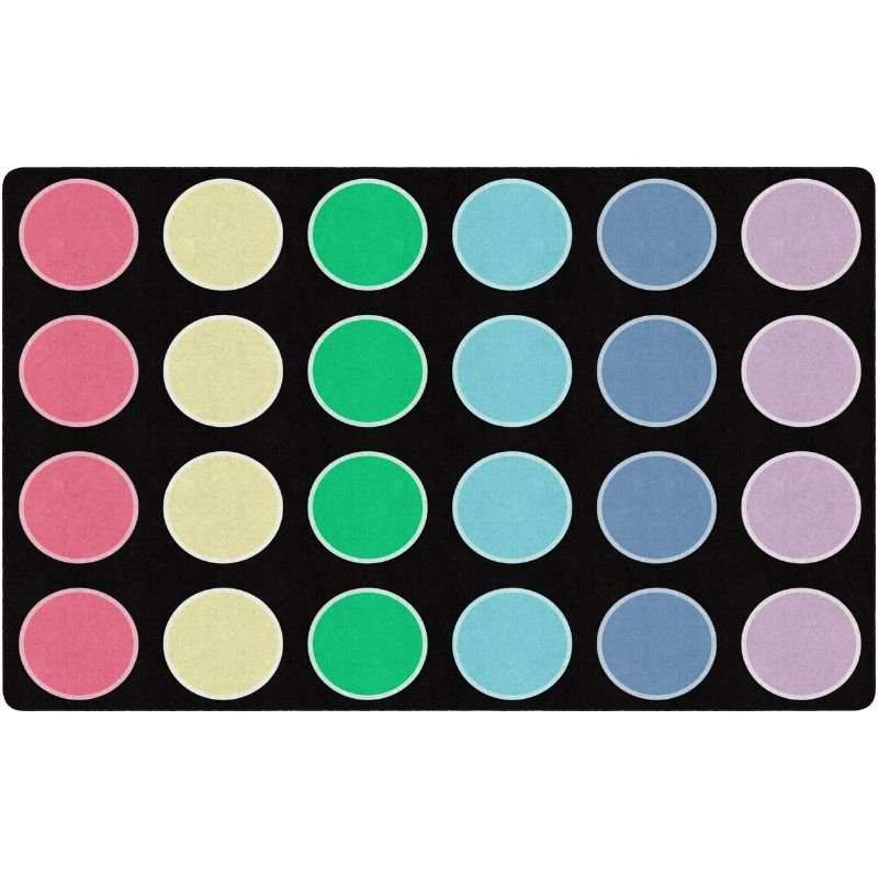 Pop of Color Dots Classroom Rug