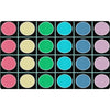 Pop of Color Grid & Dots Seating Rug