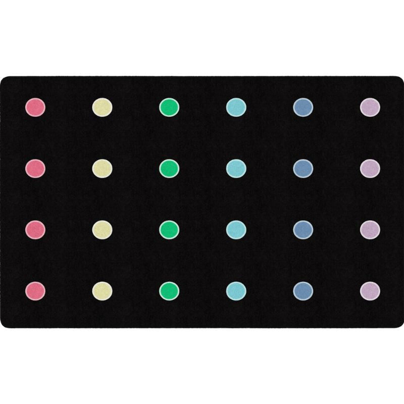 Pop of Color Mini Dots Seating Classroom Rug - Factory Second