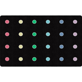Pop of Color Mini Dots Seating Classroom Rug - Factory Second