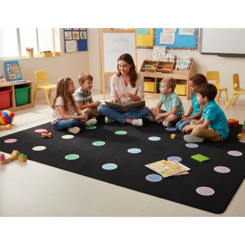 Pop of Color Mini Dots Seating Rug