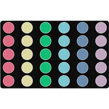 Pop of Color Dots Classroom Rug