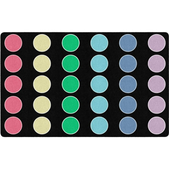 Pop of Color Dots Classroom Rug