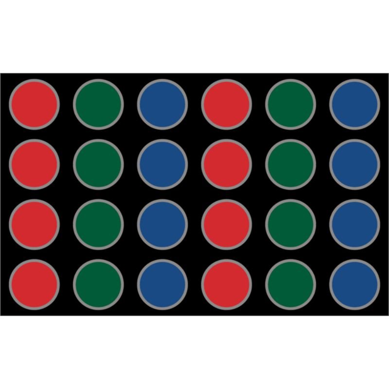 Primary Big Dots Seating Rug