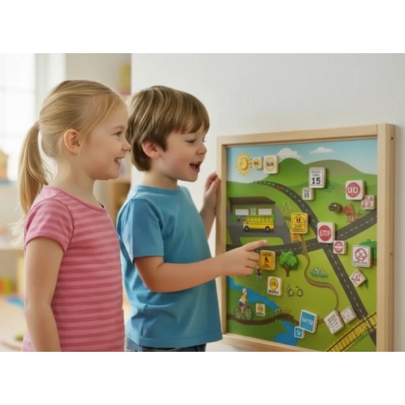 Race & Learn Language Wall Activity