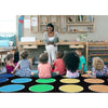 Rainbow Dots Classroom Seating Rug