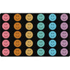 Rainbow Reflections Happy Face Seating Rug
