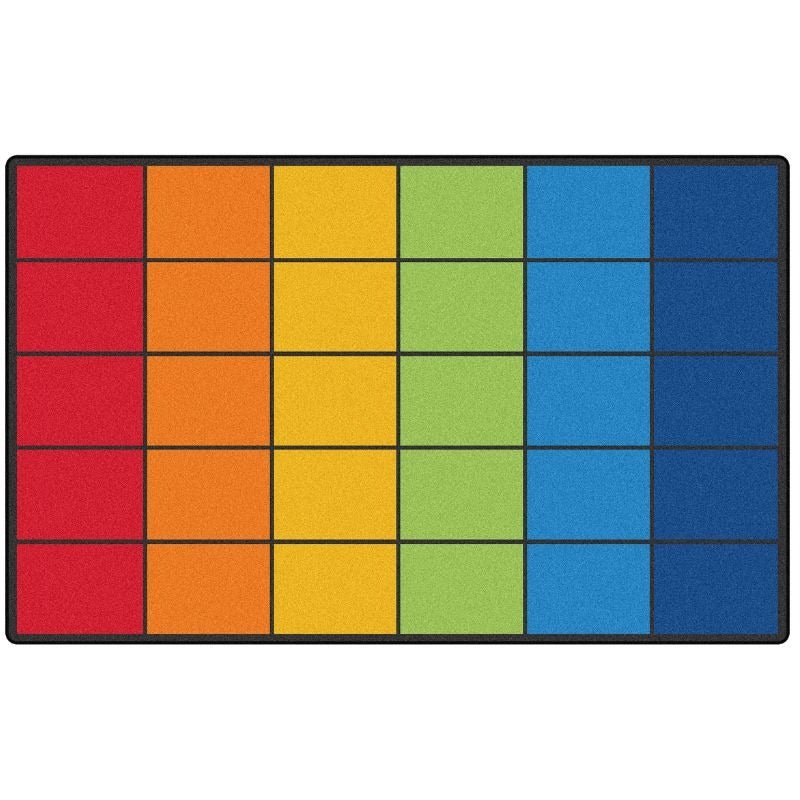 Rainbow Reverie Classroom Seating Rug