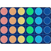 Rainbow Reverie Grid and Dots Seating Rug