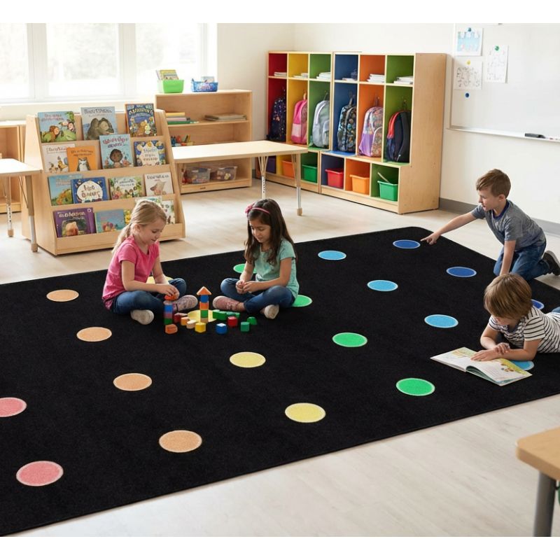 Rainbow Reverie Mini Dots Seating Rug