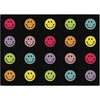 Rainbow Happy Faces Criss Cross Seating Rug