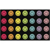 Rainbow Happy Face Criss Cross Seating Rug