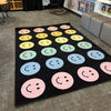 Rainbow Reflections Happy Face Rug - Factory Second