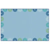 Rainbows Border Tranquil Colors Rug
