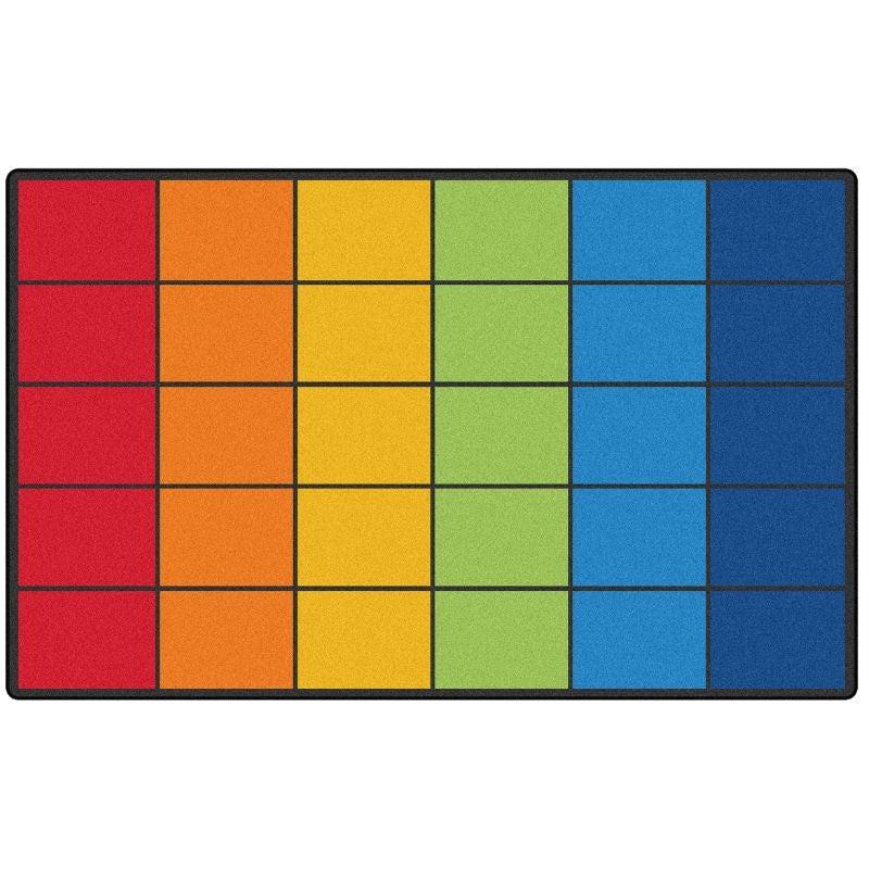 Rainbow Reverie Classroom Seating Rug