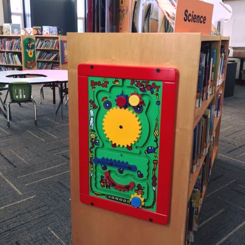 Robot Factory Wall Gear Activity Toy