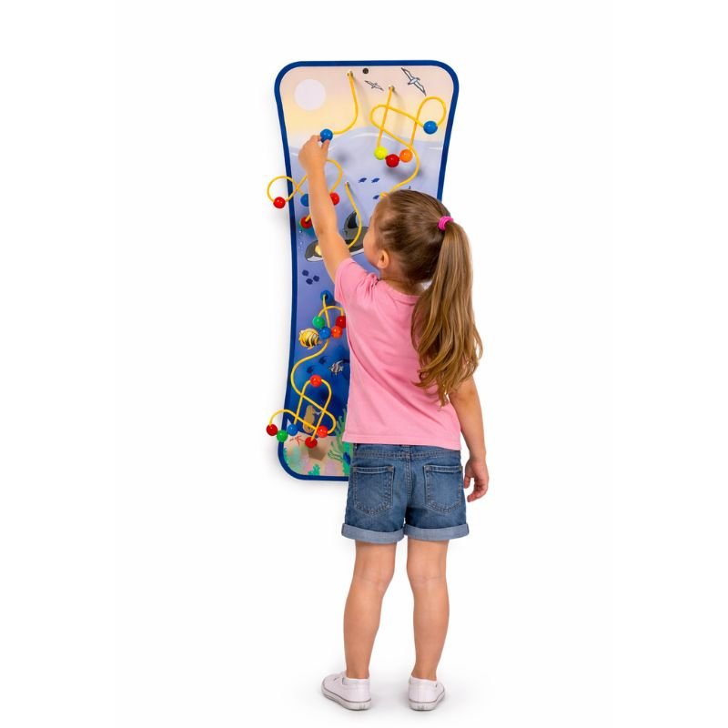 Seascape Wire Bead Maze Wall Toy