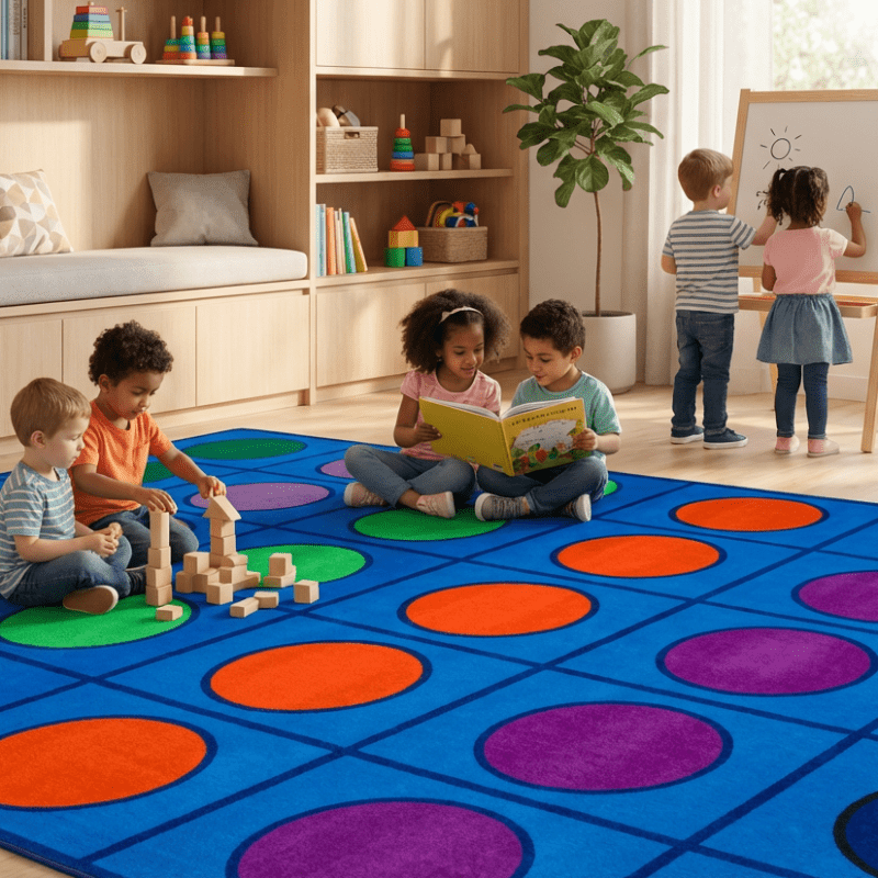 Seating Circles Classroom Rug