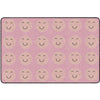 Smiley Face Peach Oasis Classroom Seating Rug