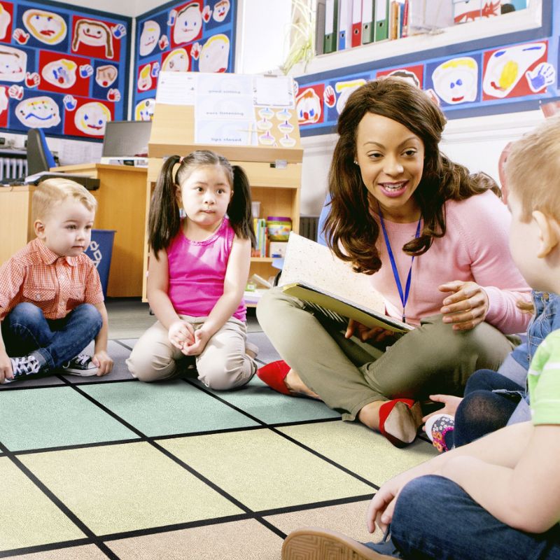Classroom Spring Horizon Seating Rug