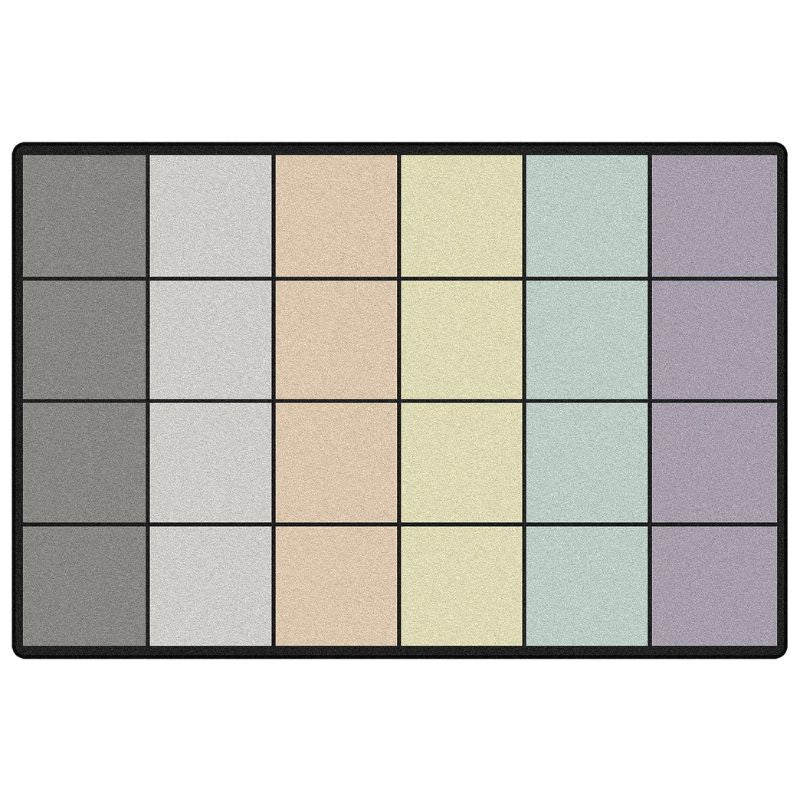 Spring Meadow Classroom Grid Rug