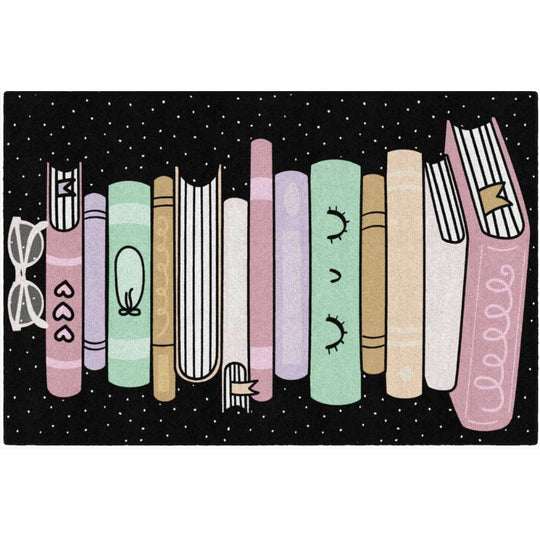 Stack of Books Classroom Rug
