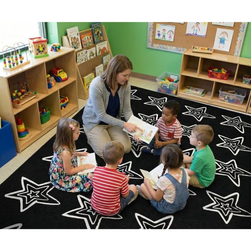Star Sampler Seating Rug