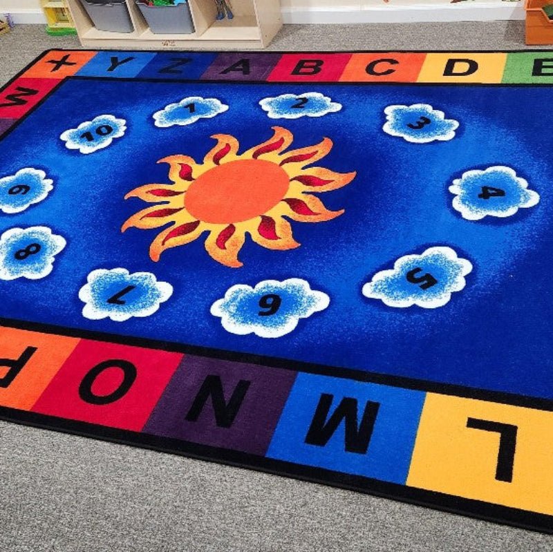 Sunny Day Learn and Play Classroom Rug