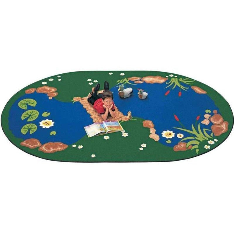 The Pond Oval Carpet