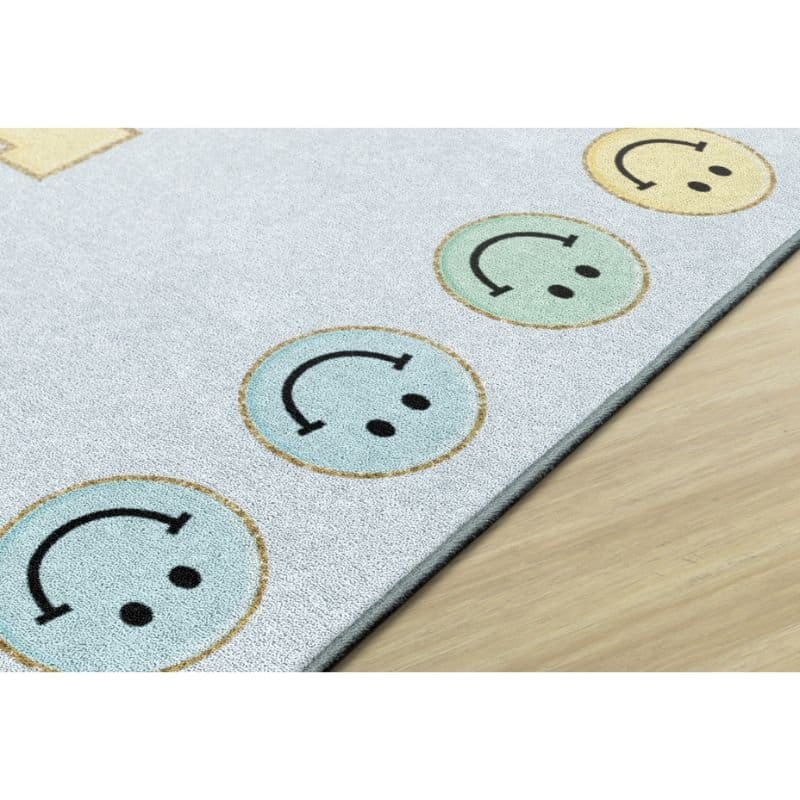 This is Our Happy Place Smiley Face Rug