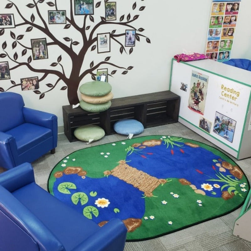Carpets for Kids Oval Pond Classroom Rug