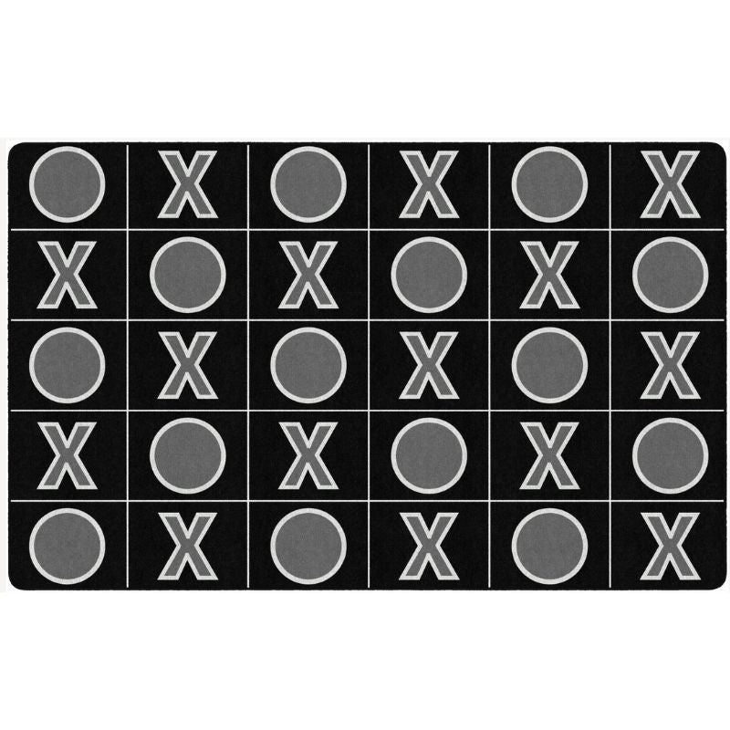 tic tac toe seating rug