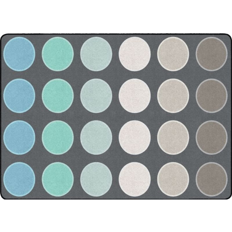 Tranquil Dots Classroom Seating Rug - Factory Second