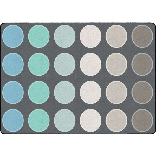 Tranquil Dots Classroom Seating Rug - Factory Second